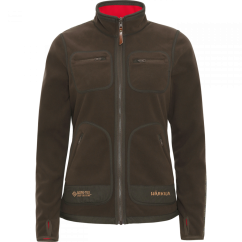 HÄRKILA -  Kamko fleece Women oboustranná mikina  hnědo/červená