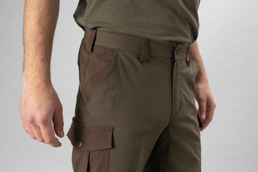 Seeland - Birch Zip-off kalhoty/kraťasy pánské Pine green-Demitasse brown