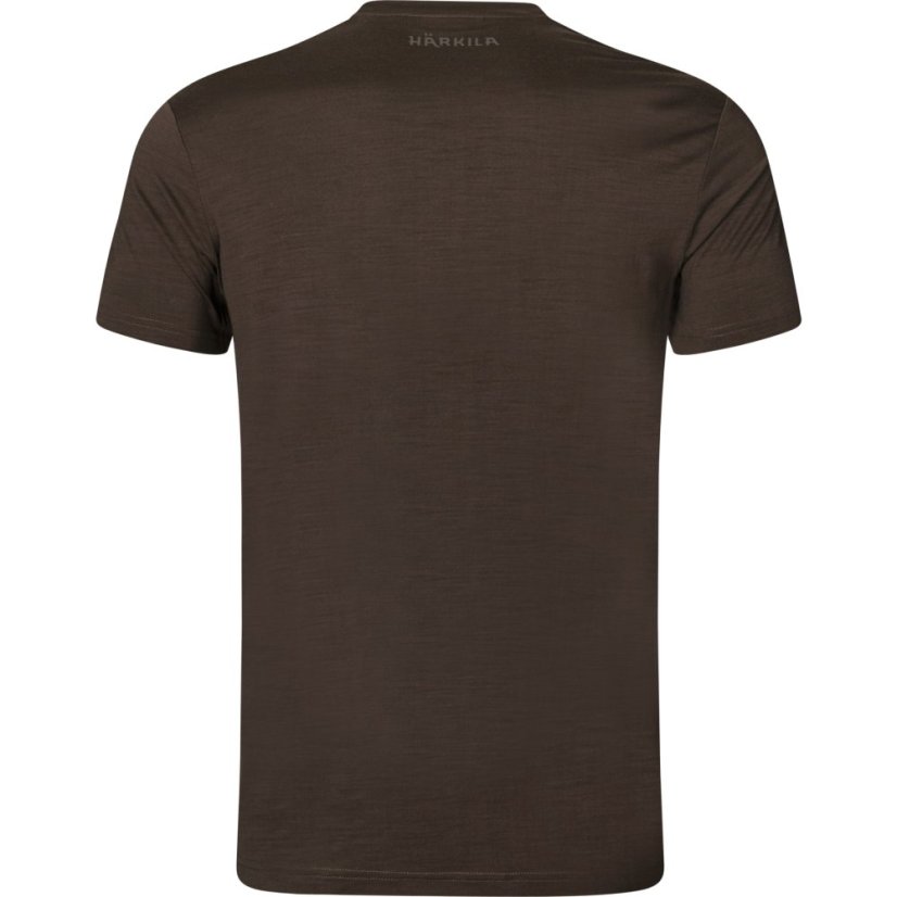 HÄRKILA - Base All season funkční merino triko pánské Shadow brown