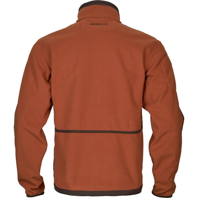 HÄRKILA  - Kamko fleece oboustranná bunda pánská Dark olive-Arabian spice