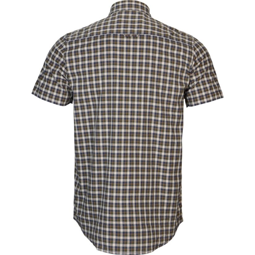 HÄRKILA  - Fjell košile s krátkým rukávem pánská Naval blue check