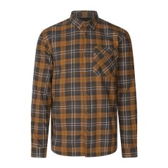 Seeland - Glen flanelová košile pánská Dark brown-Camel check