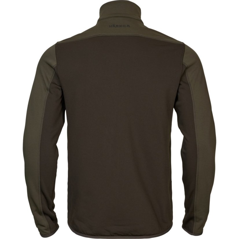 HÄRKILA - Olaf fleece mikina pánská Shadow brown-Forest night