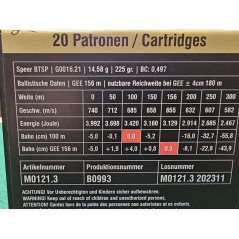 SAX .338 Federal Speer SP Hot-Core 14,58g/225