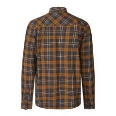 Seeland - Glen flanelová košile pánská Dark brown-Camel check