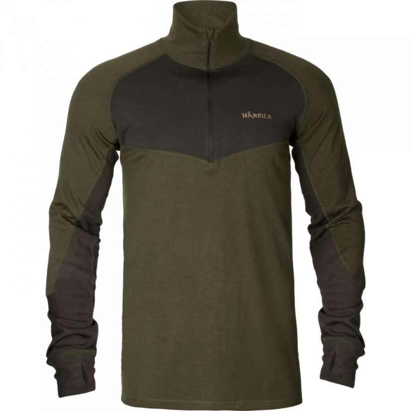 HÄRKILA  - Base Warm zip neck podvlekové triko s rolákem na zip