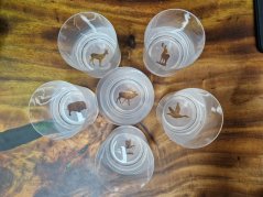 Brusírna Janský - ručně pískované sklenice z českého křišťálu na whisky set