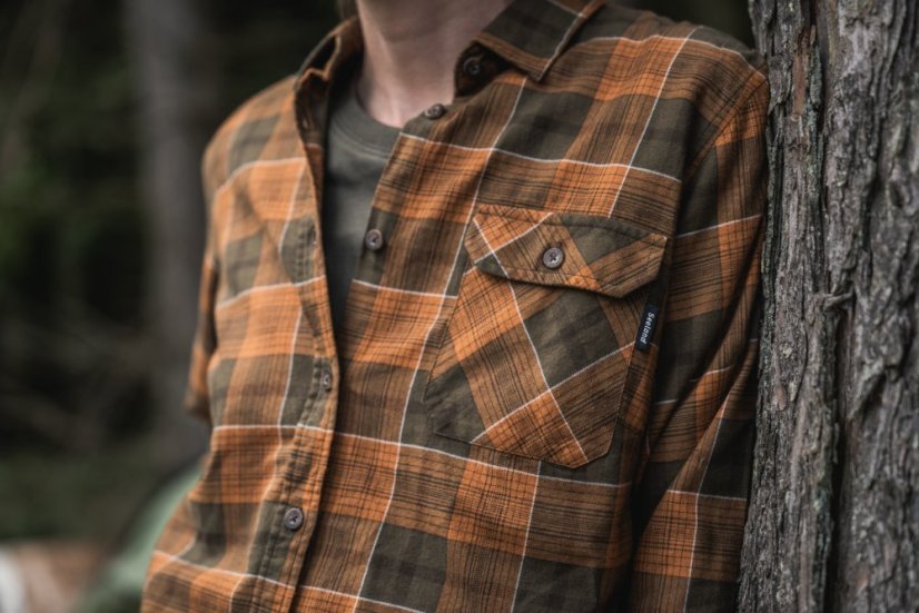 Seeland - Skye flanelová košile dámská Grizzly brown-Terracotta check
