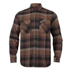 HÄRKILA  - Asmund  flanelová košile pánská Rust brown check