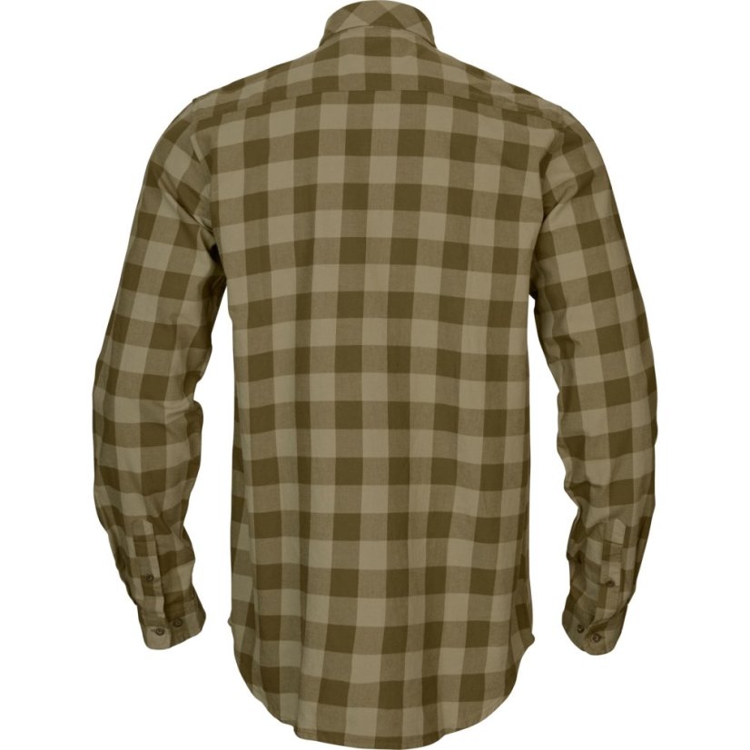 HÄRKILA - Scandinavian košile pánská Dark olive check