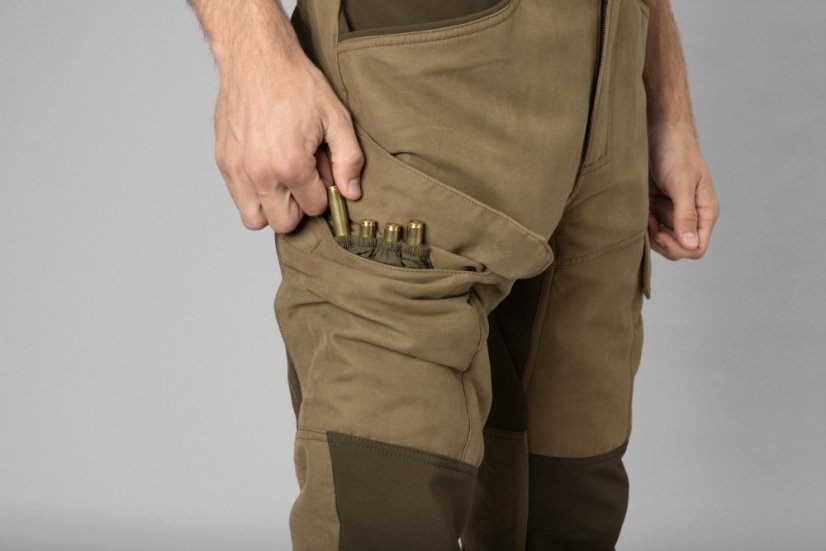 HÄRKILA  - Scandinavian kalhoty pánské Dark antique bronze-Willow green