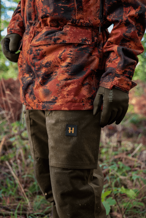 HÄRKILA - Forest Hunter GTX Camo Long bunda pánská  AXIS MSP®Autumn orange