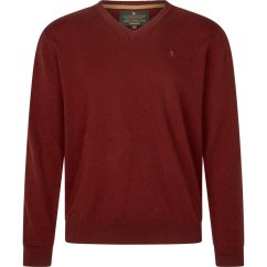 Seeland - Pine V výstřih svetr pánský Merlot