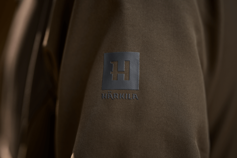 HÄRKILA - Scandinavian softshell bunda pánská Willow green-Shadow brown
