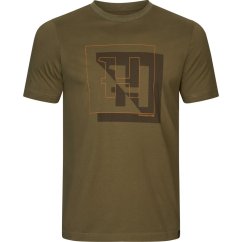 HÄRKILA - H-logo triko pánské Dark olive