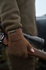 HÄRKILA - Alpacka poloprsté rukavice Pinecone brown