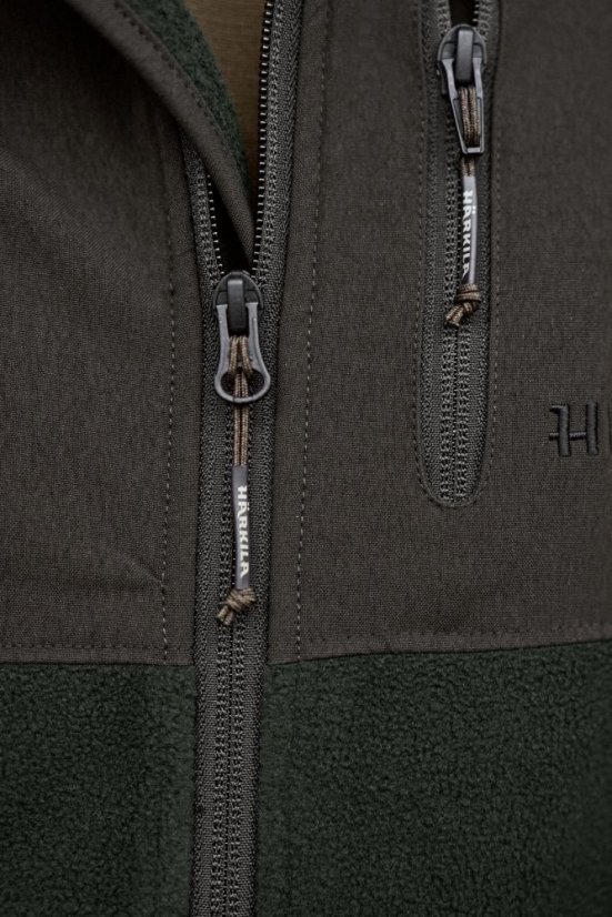 HÄRKILA - Fjell fleece mikina pánská Jet set-Meteorite