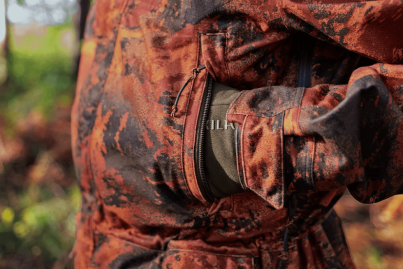 HÄRKILA - Forest Hunter GTX Camo Long bunda pánská  AXIS MSP®Autumn orange
