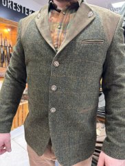 FORESTER - MILAN sako vlněné společenské pánské kostka hnědá