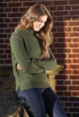 ALAN PAINE - Rowan Cable rolák dámský Thyme