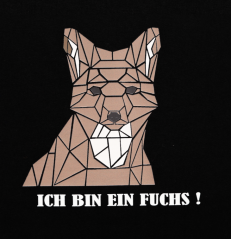 HUBERTUS - triko liška "Ich bin ein Fuchs" dětské Schwarz