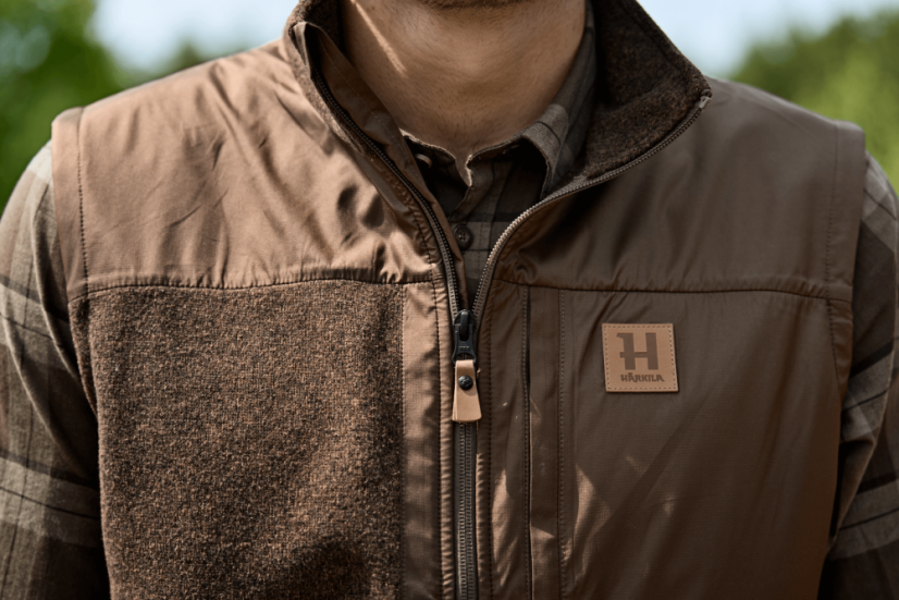 HÄRKILA - Kalix fleece vesta pánská Dark earth