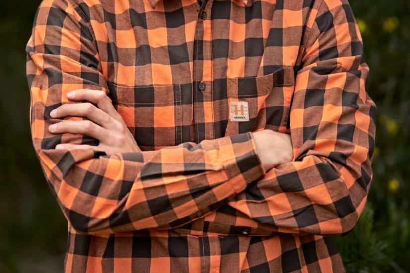 HÄRKILA - Scandinavian košile pánská Mandarin check