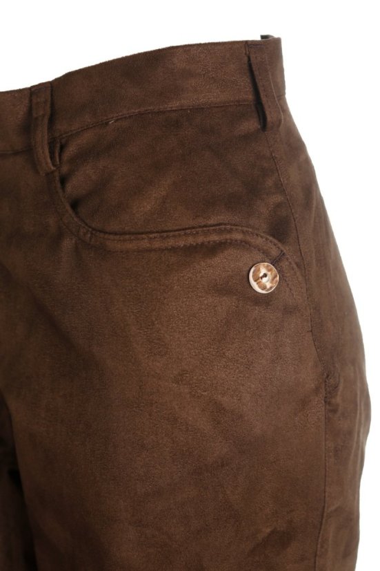MARGITA - Frederika kalhoty společenské dámské hnědé