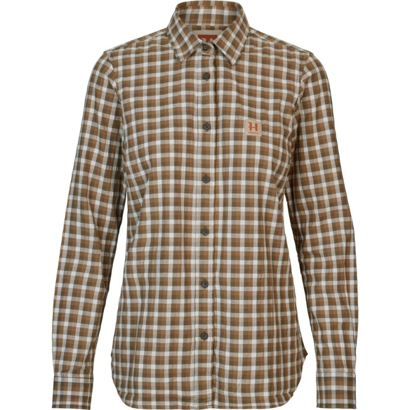 HÄRKILA  - Fjell košile s dlouhým rukávem dámská Dark olive check