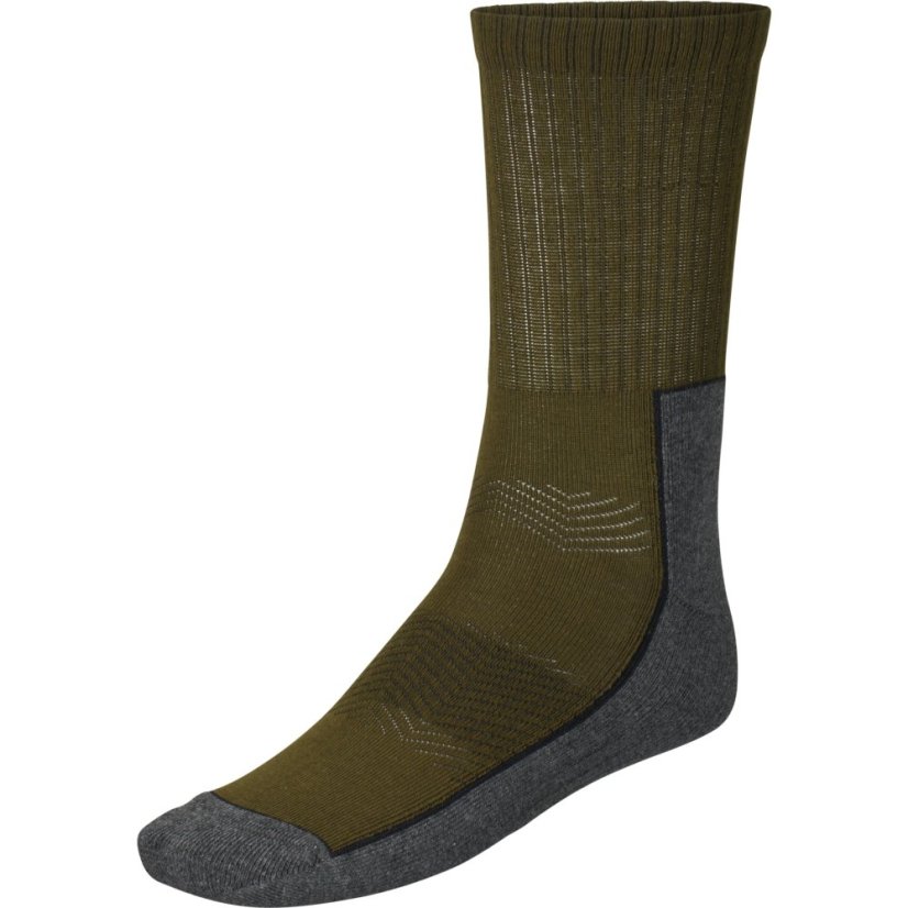 Seeland - Field ponožky 3pack pánské Pine green-Dark grey