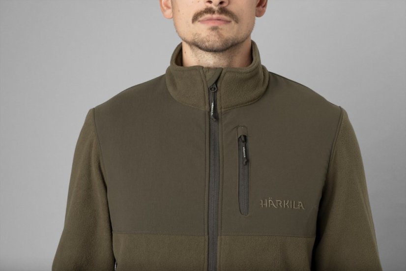 HÄRKILA - Fjell fleece mikina pánská Light willow green