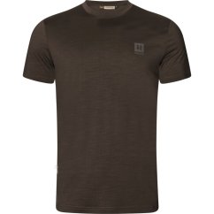 HÄRKILA - Base All season funkční merino triko pánské Shadow brown