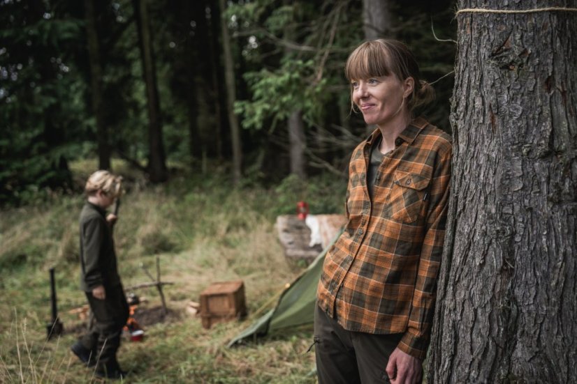 Seeland - Skye flanelová košile dámská Grizzly brown-Terracotta check