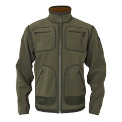 HÄRKILA  - Kamko fleece oboustranná bunda pánská Forest night-Rustique clay