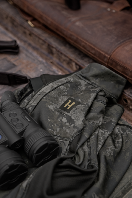 HÄRKILA  - Noctyx camo fleece černá bunda pánská AXIS MSP® Black