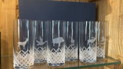 Brusírna Janský - ručně broušené Longdrink sklenice z českého křišťálu set