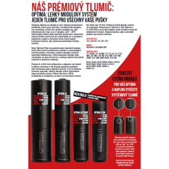 tlumic a tec optima 45 front modulovy pro raze do 30 7 62mm na adapter a lock mini