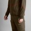 HÄRKILA - Scandinavian fleece mikina pánská Willow green-Shadow brown