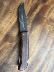 Damaškový nůž zavírací s pilkou wenge