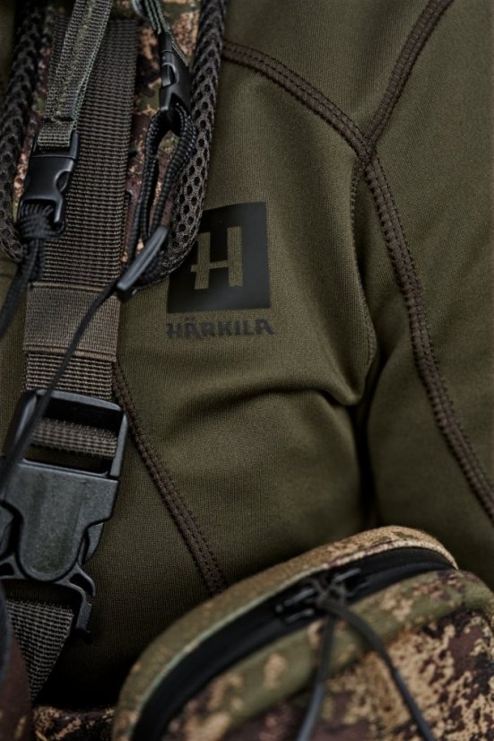 HÄRKILA - Deer Stalker full zip Fleece hoodie pánská Willow green
