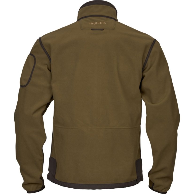 HÄRKILA  - Kamko fleece oboustranná bunda pánská Dark olive-Arabian spice