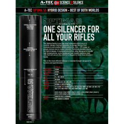 tlumic a tec model optima 50 modulovy pro raze do 30 7 62mm na zavit m17x1mm