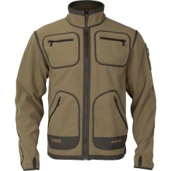HÄRKILA  - Kamko fleece oboustranná mikina pánská Dark antique bronze-Willow green