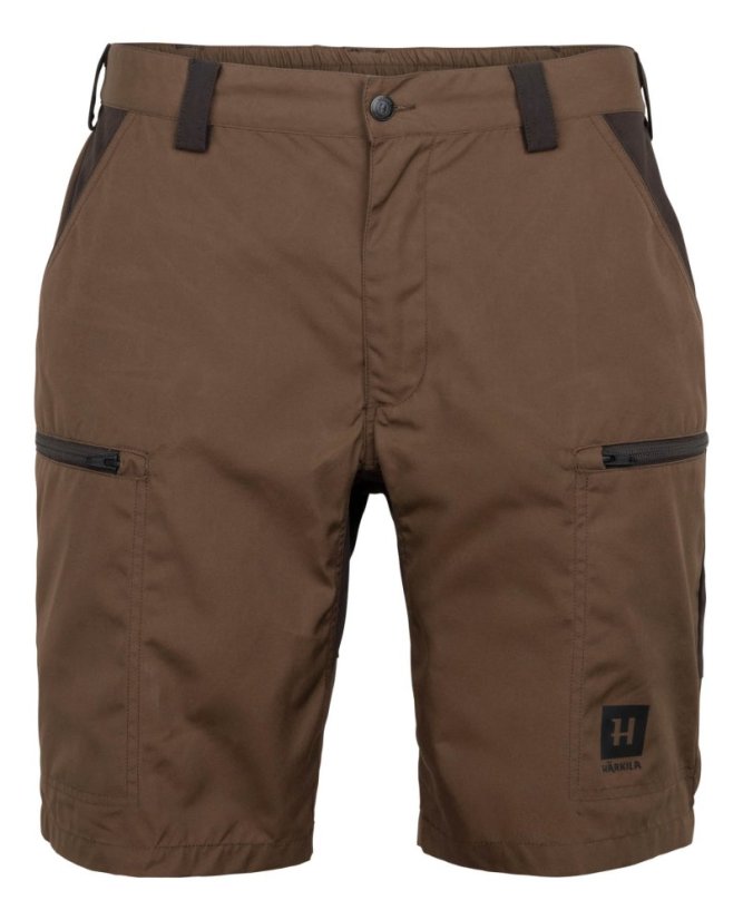 HÄRKILA - Fjell kraťasy pánské Dark earth-Shadow brown