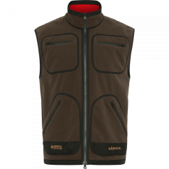 HÄRKILA - KAMKO fleece vesta pánská (Brown/red)