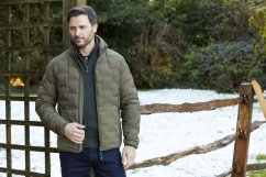 ALAN PAINE - Calsall Hybrid prošívaná bunda pánská Olive