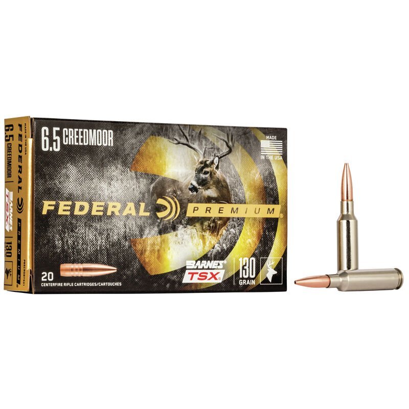 Federal Premium 6,5mm Creedmoor  130GR (8,4g)  Barnes TSX