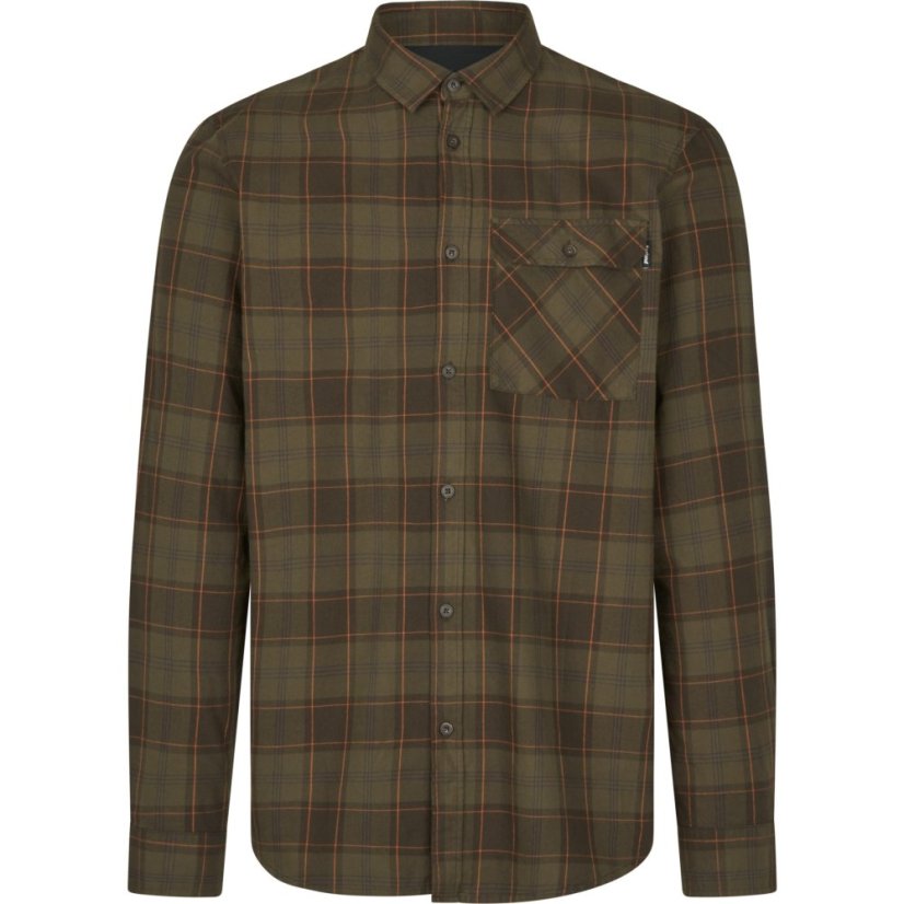 Seeland - Glen flanelová košile pánská Pine green-Dark navy check