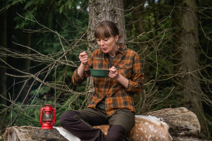 Seeland - Skye flanelová košile dámská Grizzly brown-Terracotta check