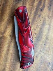 Lovecký nůž zavírací s pilkou VG-10 s pryskyřicí